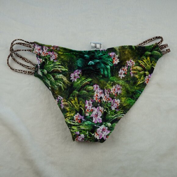 Freya Jungle Floral Bikini Set 32D Top Small Bottom Tropical‎ Print with Leopard - Picture 10 of 10